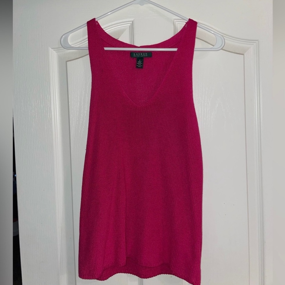 Ralph Lauren pink sweater vest